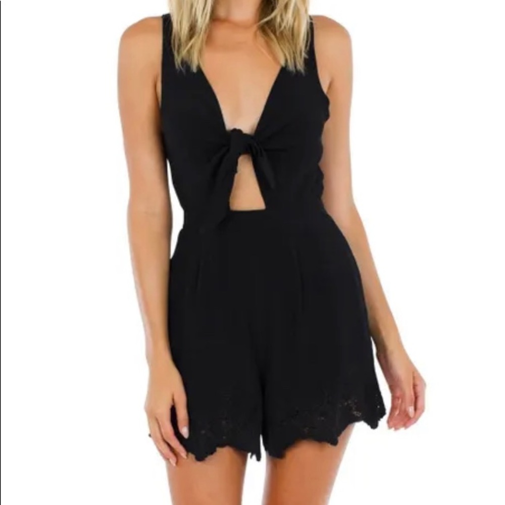 Never worn ASTR Black Romper